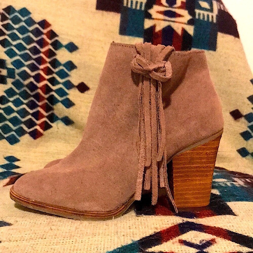 Suede Fringe Boot - Picture 1 of 3